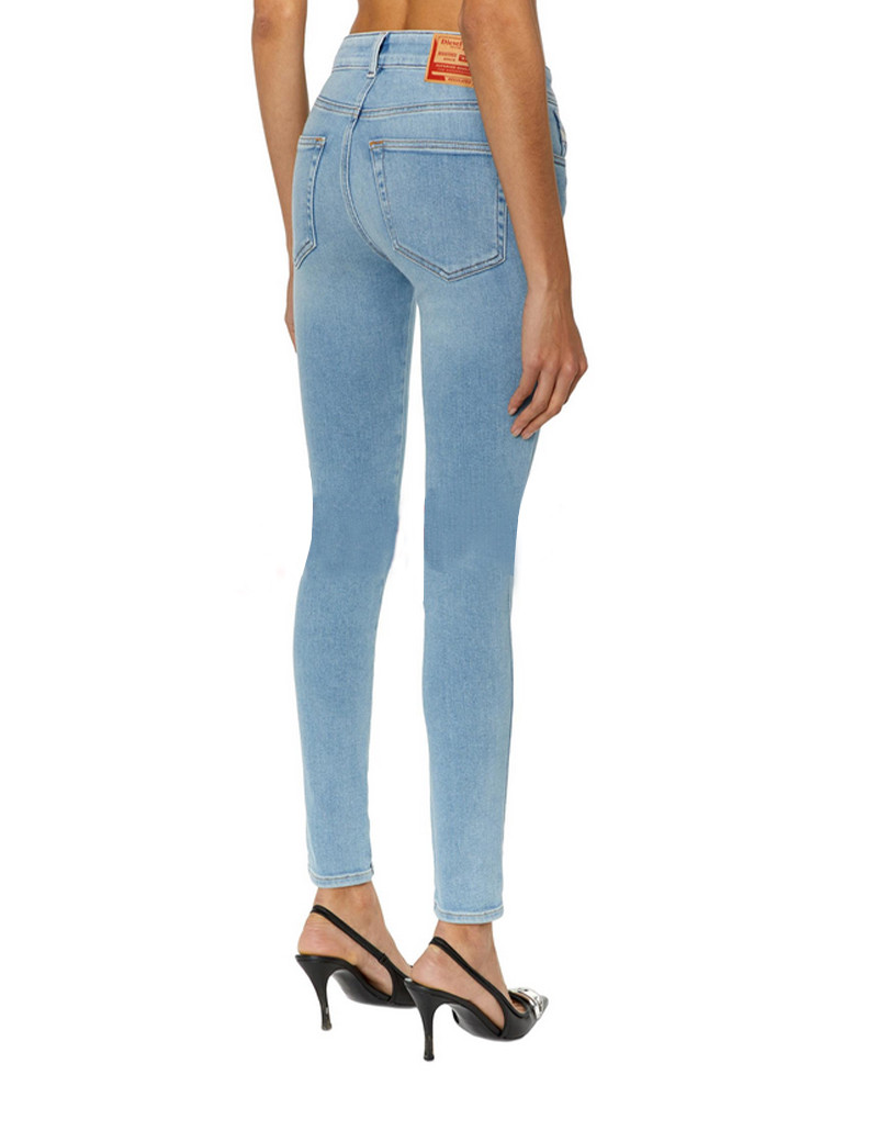 DIESEL JEAN FEMME SUPER SKINNY SLANDY LOW 9F87 BLEU CLAIR