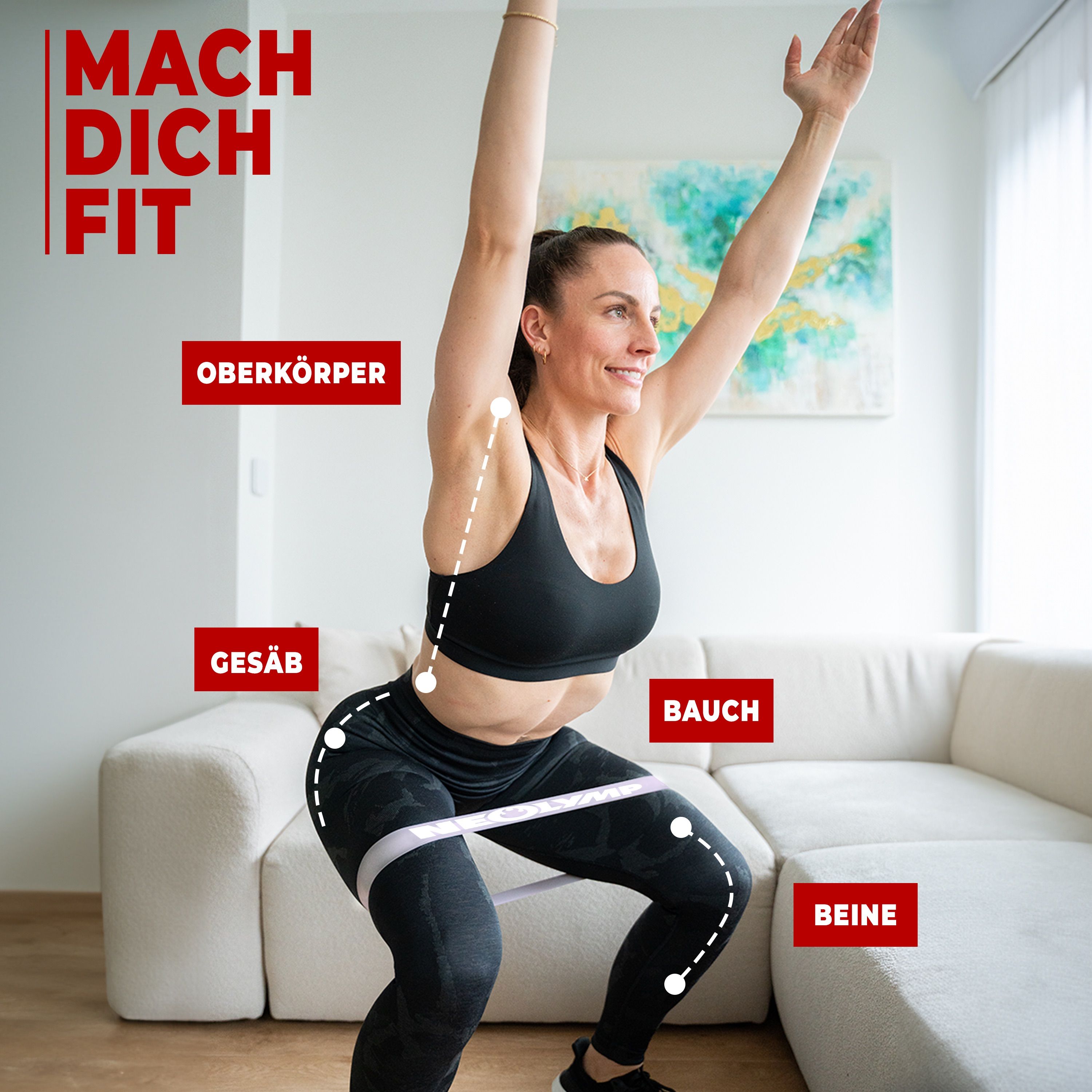 NEOLYMP Fitnessbänder Kurz