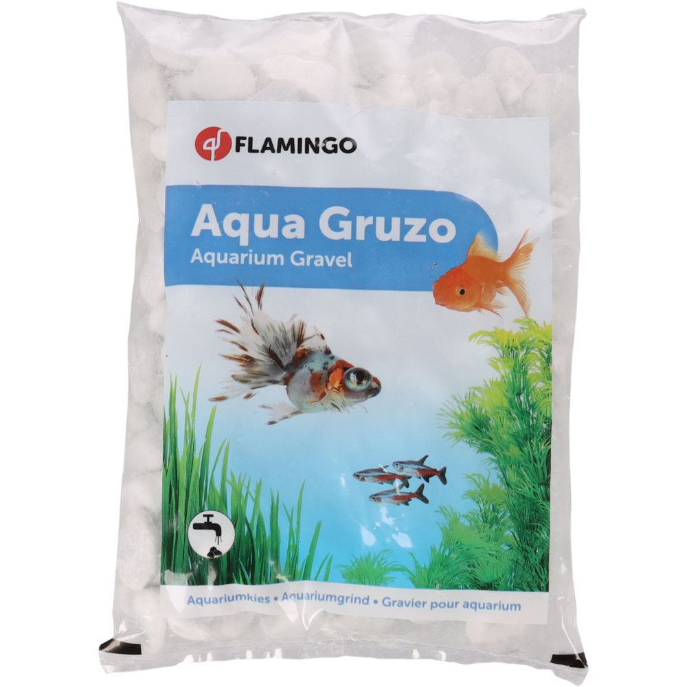 Pierre d'ornement carara blanc 8-16 mm pour décoration aquarium