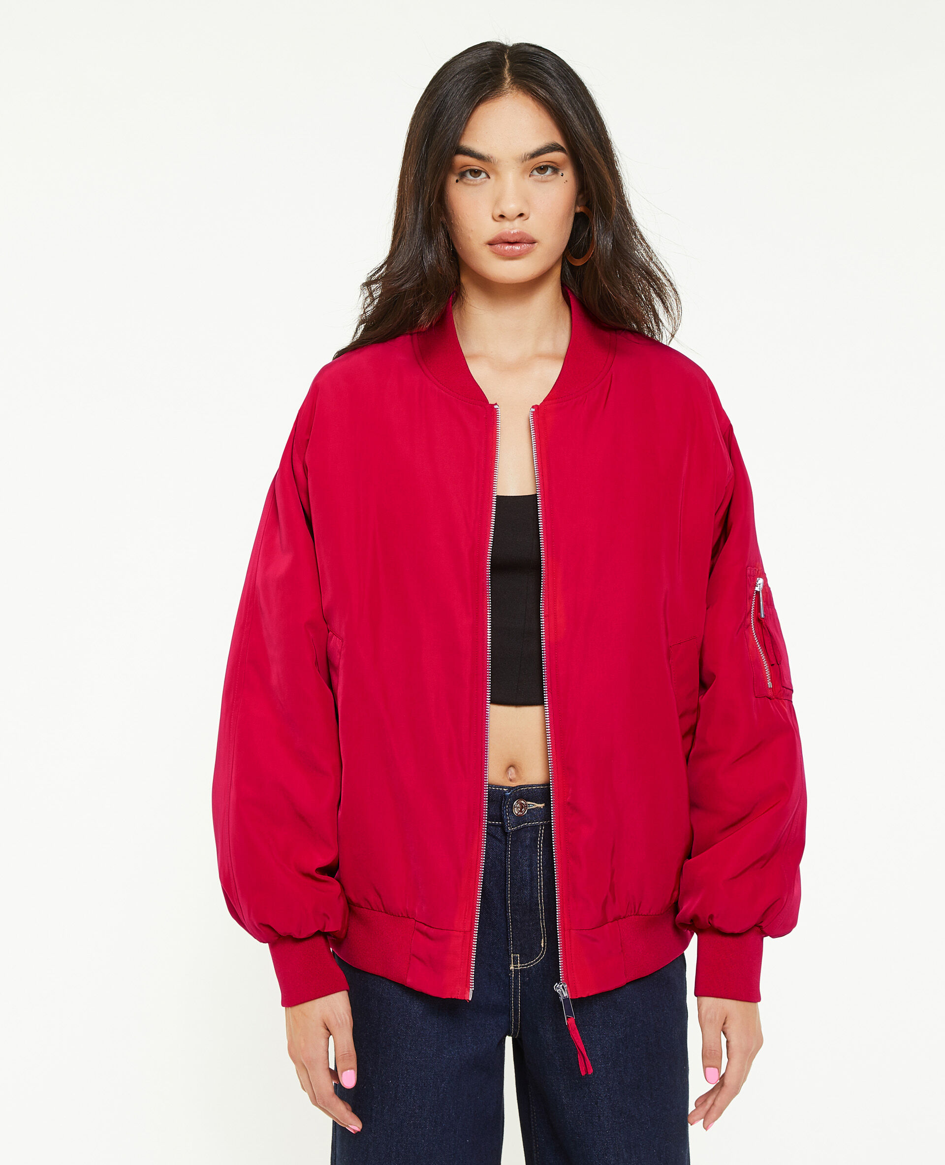 Bomber oversize - Rouge