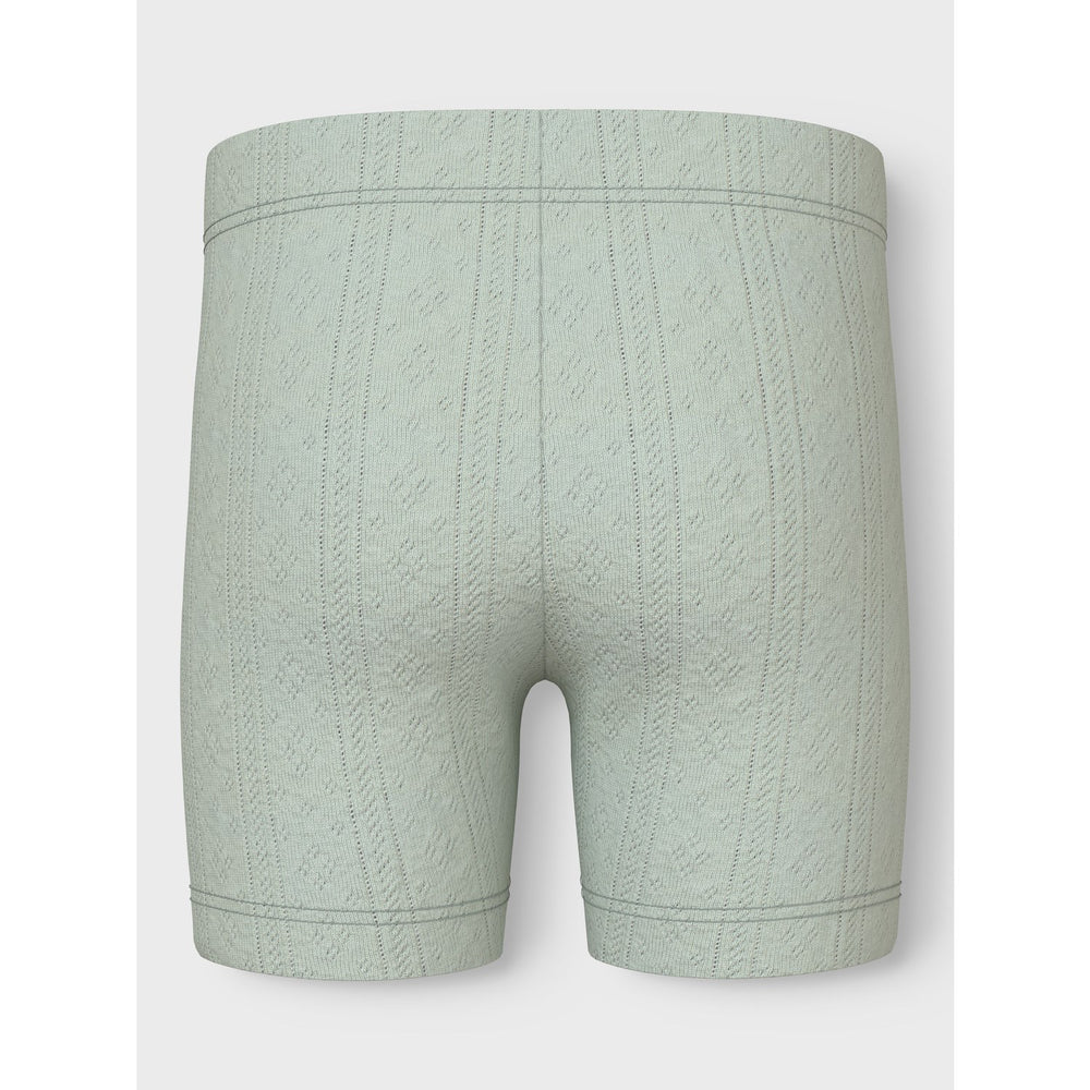 Køb Name It Aqua Gray Jsilke Slim Biker Shorts