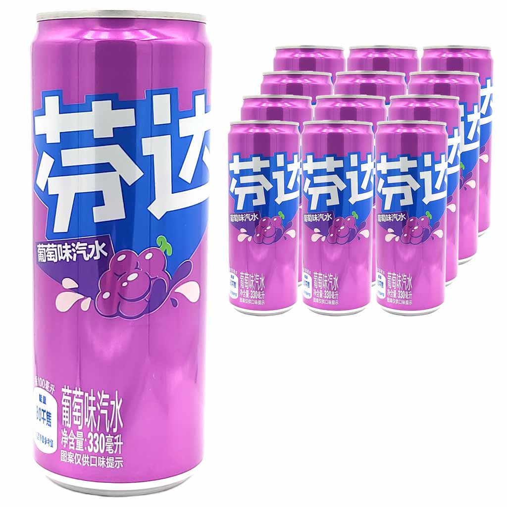 12x Fanta Grape DOSE 0,33L = 3,96 Liter MHD:2.1.25