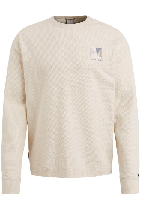 Cast Iron ecru heren t-shirt