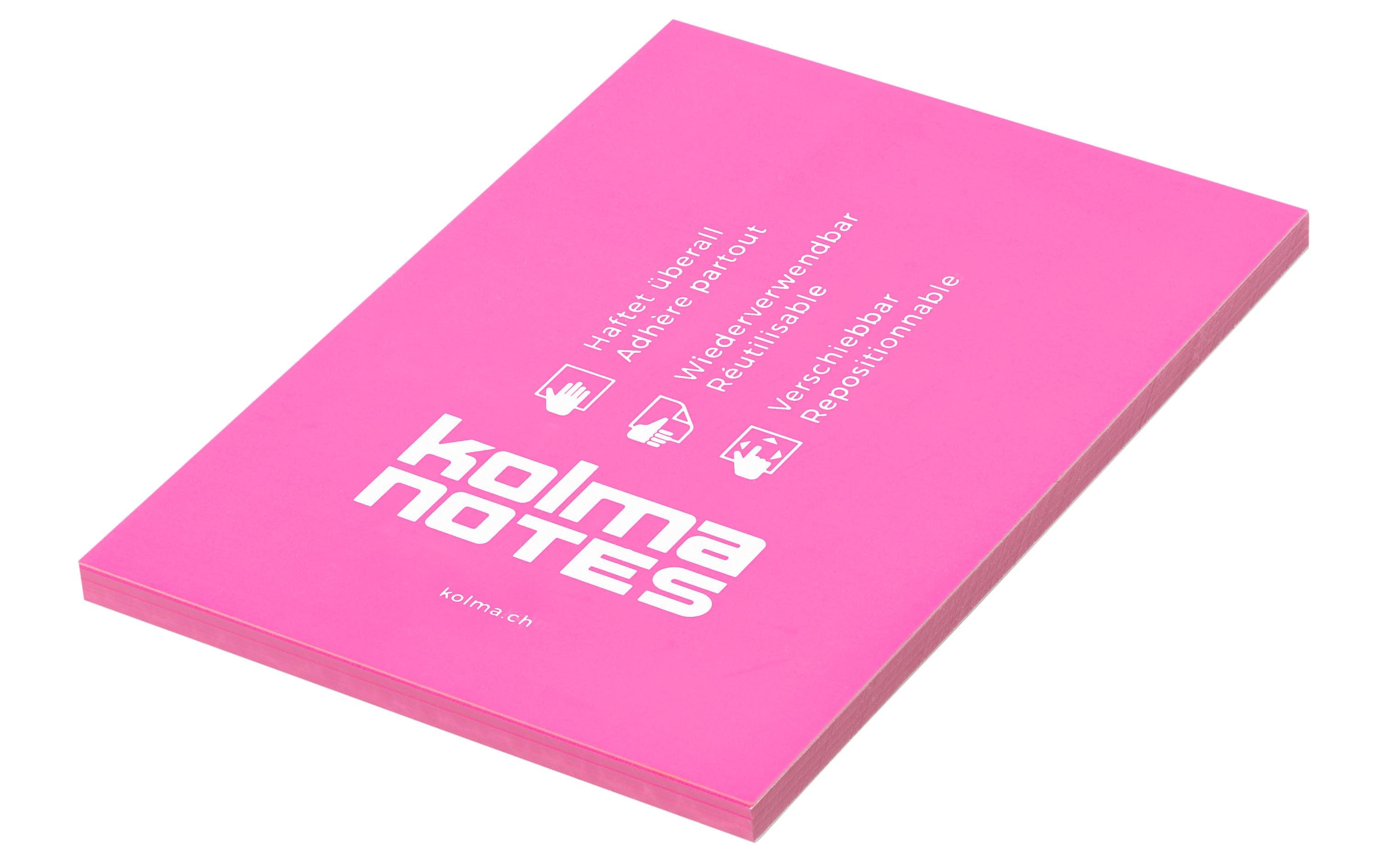 Notizzettel NOTES A6 Pink, 100 BlattBeidseitig verwendbare Notizzettel