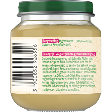 Olvarit 4+ Maanden Bloemkool 125g