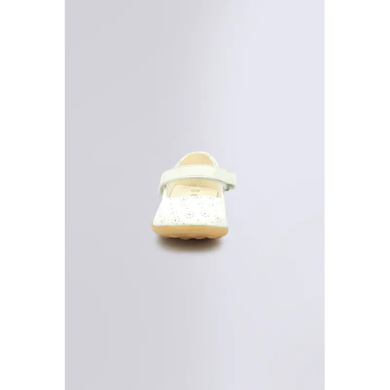 AMBELLIE BLANC PERFO BABIES Cuir Fille
