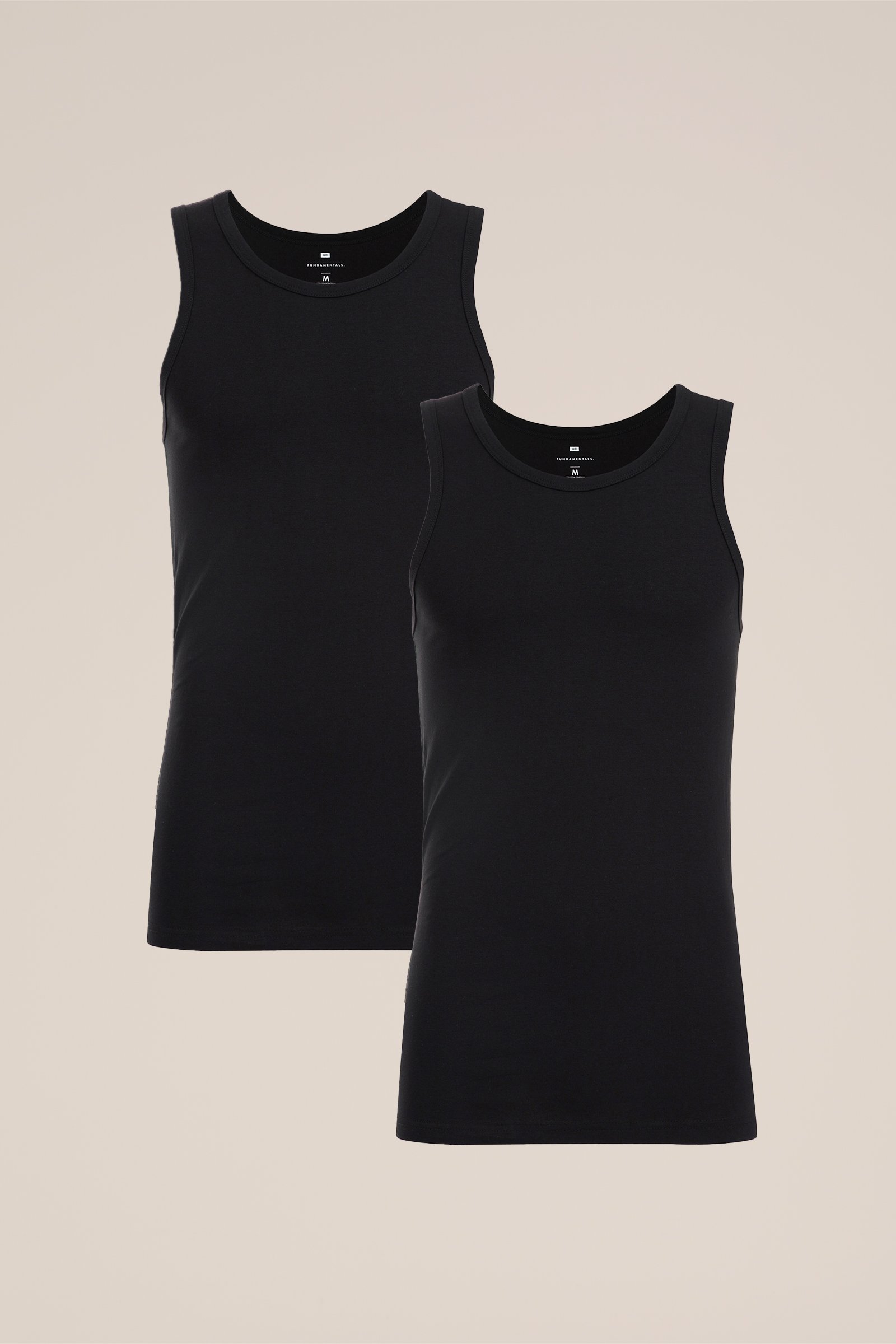 underwear singlet, 2-pack WE Fashion Zwart
