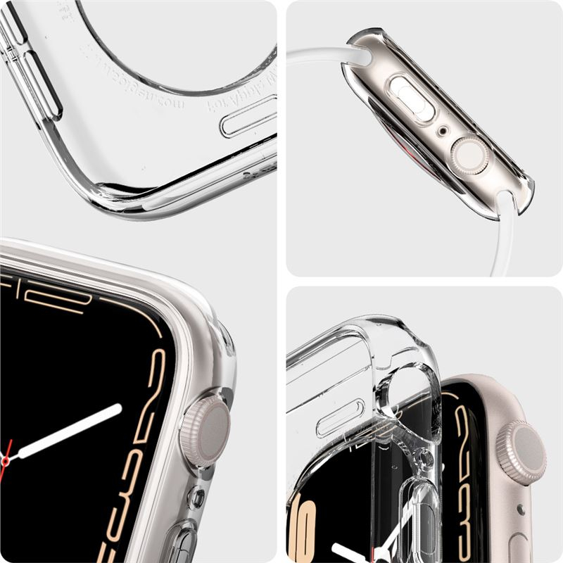 Apple Watch (45mm/44mm) Liquid Crystal Gummi Bumper Hülle (ACS04196) - Transparent