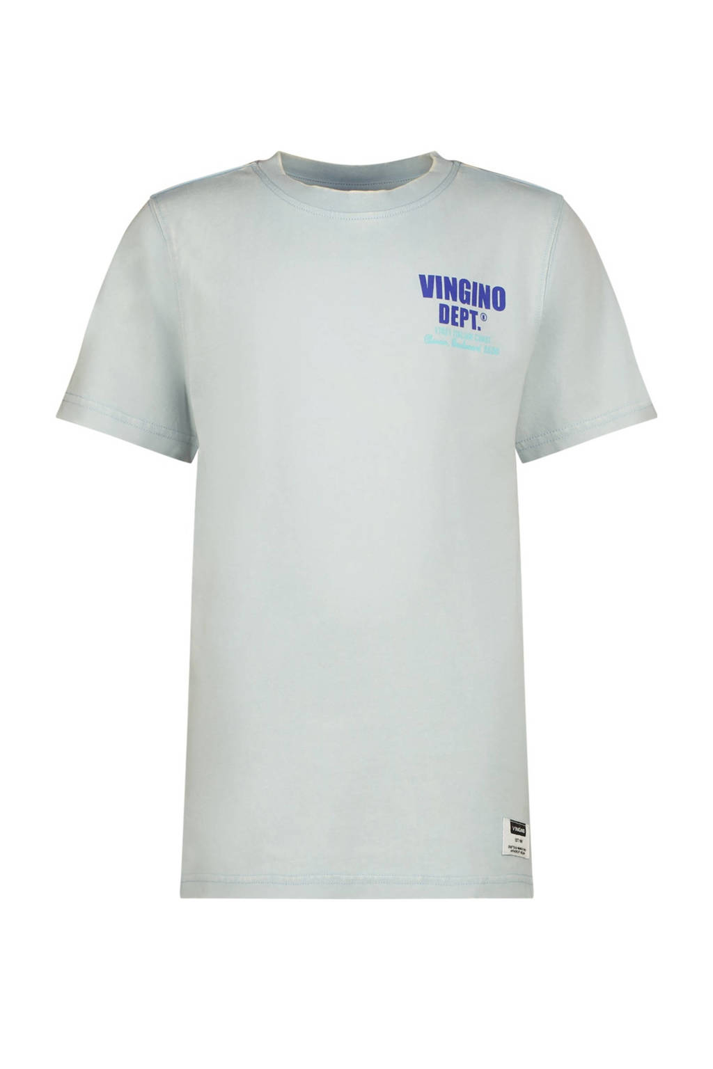 Vingino T-shirt met backprint lichtblauw