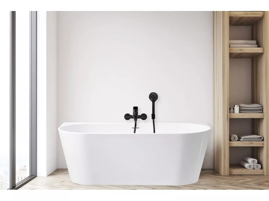 Baignoire Acrylique Murale Rea Capri 170Cm White