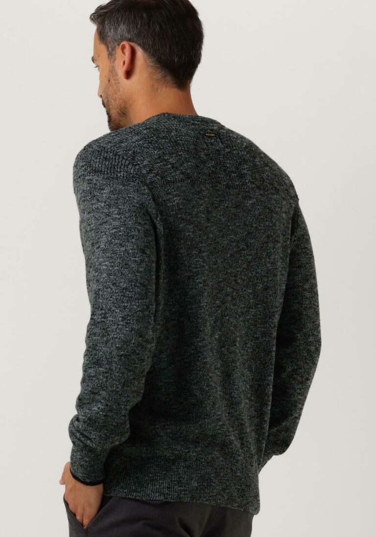PME LEGEND groene pme legend trui r-neck cotton mouline