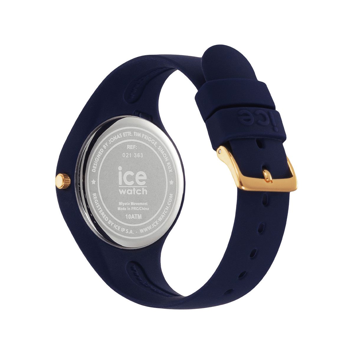 Montre ICE WATCH Ice Horizon femme plastique doré bracelet silicone bleu marine