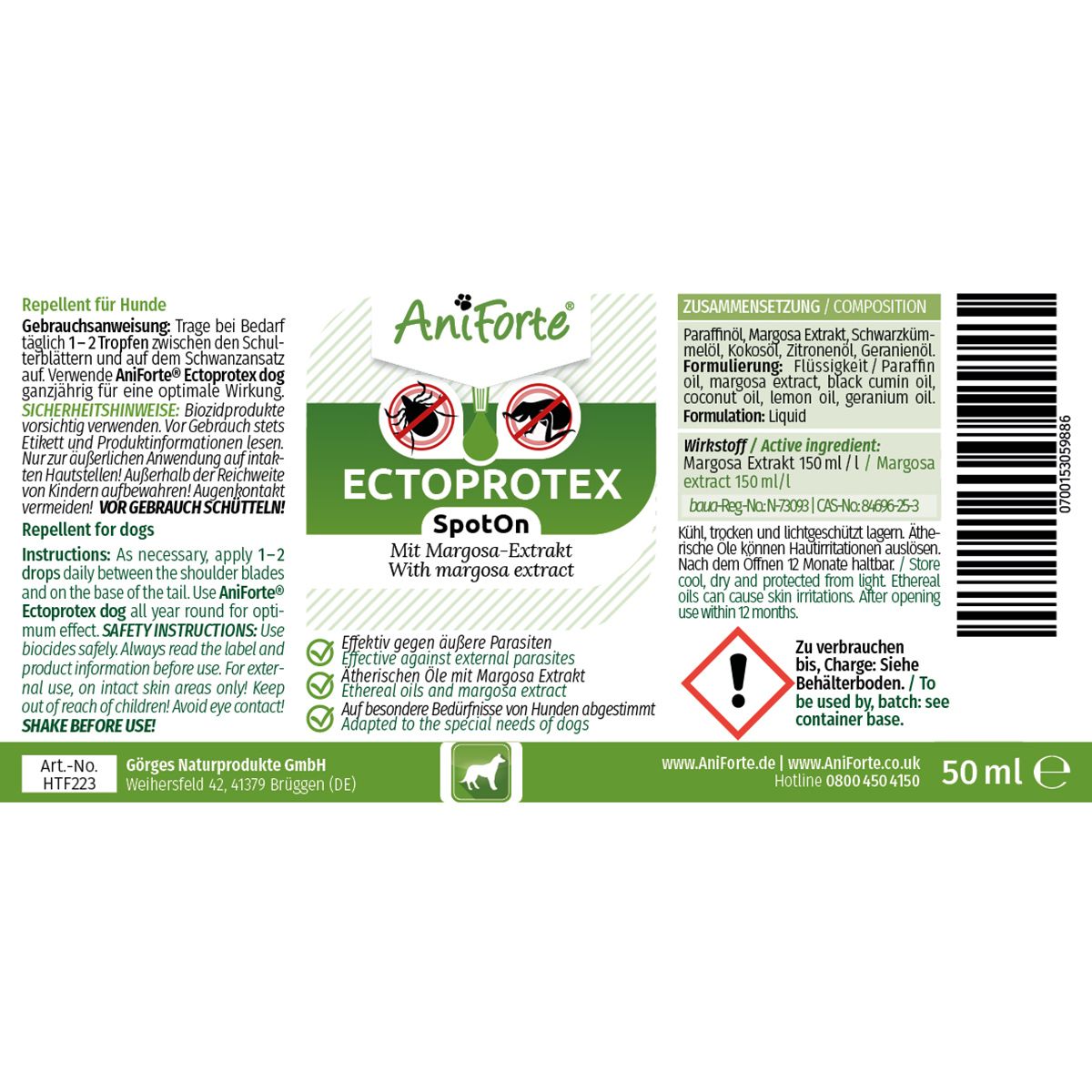 AniForte Spot-on für Hunde Ectoprotex