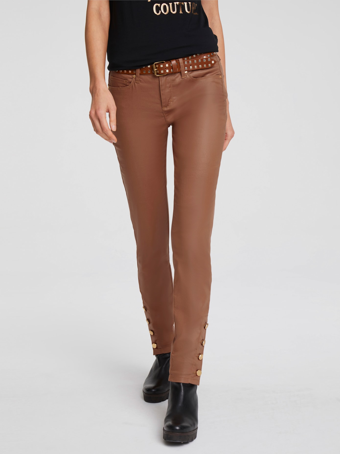 Pantalon coupe skinny tendance