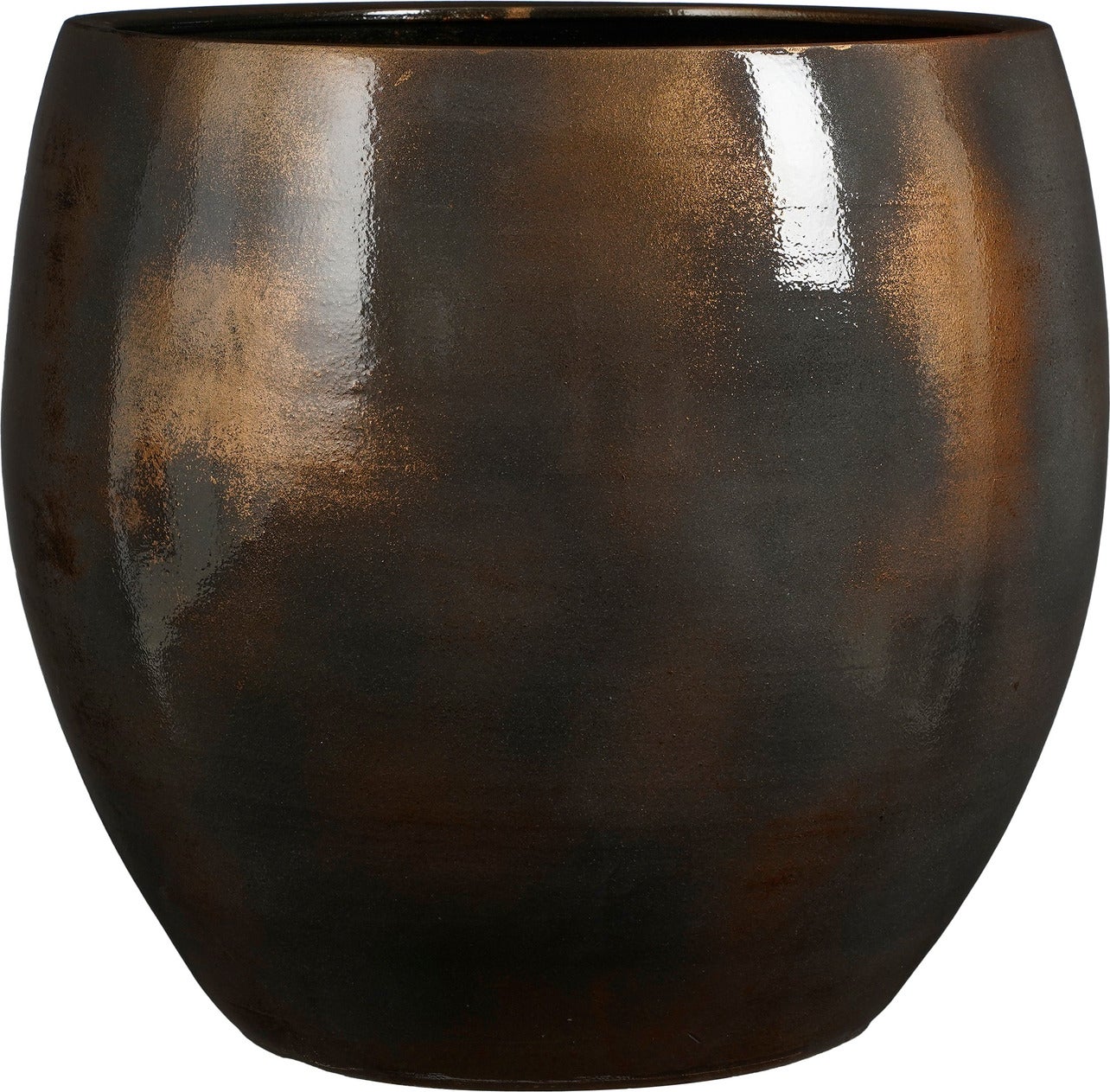 Mica Decorations bloempot Pescara brons D 48 H 44 cm
