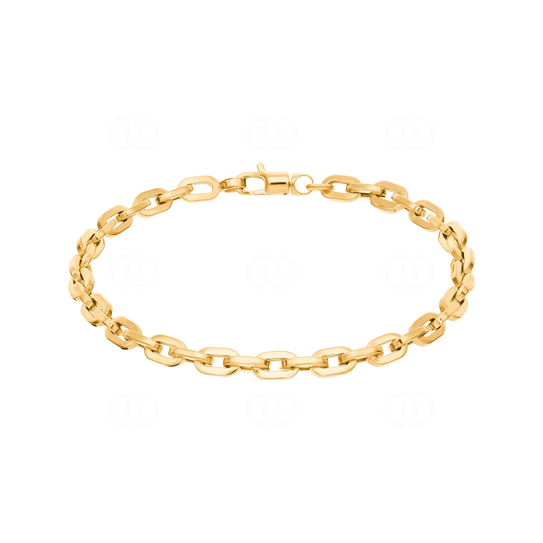 4.8mm Ankerarmband 750/18 K Gelbgold halbmassiv