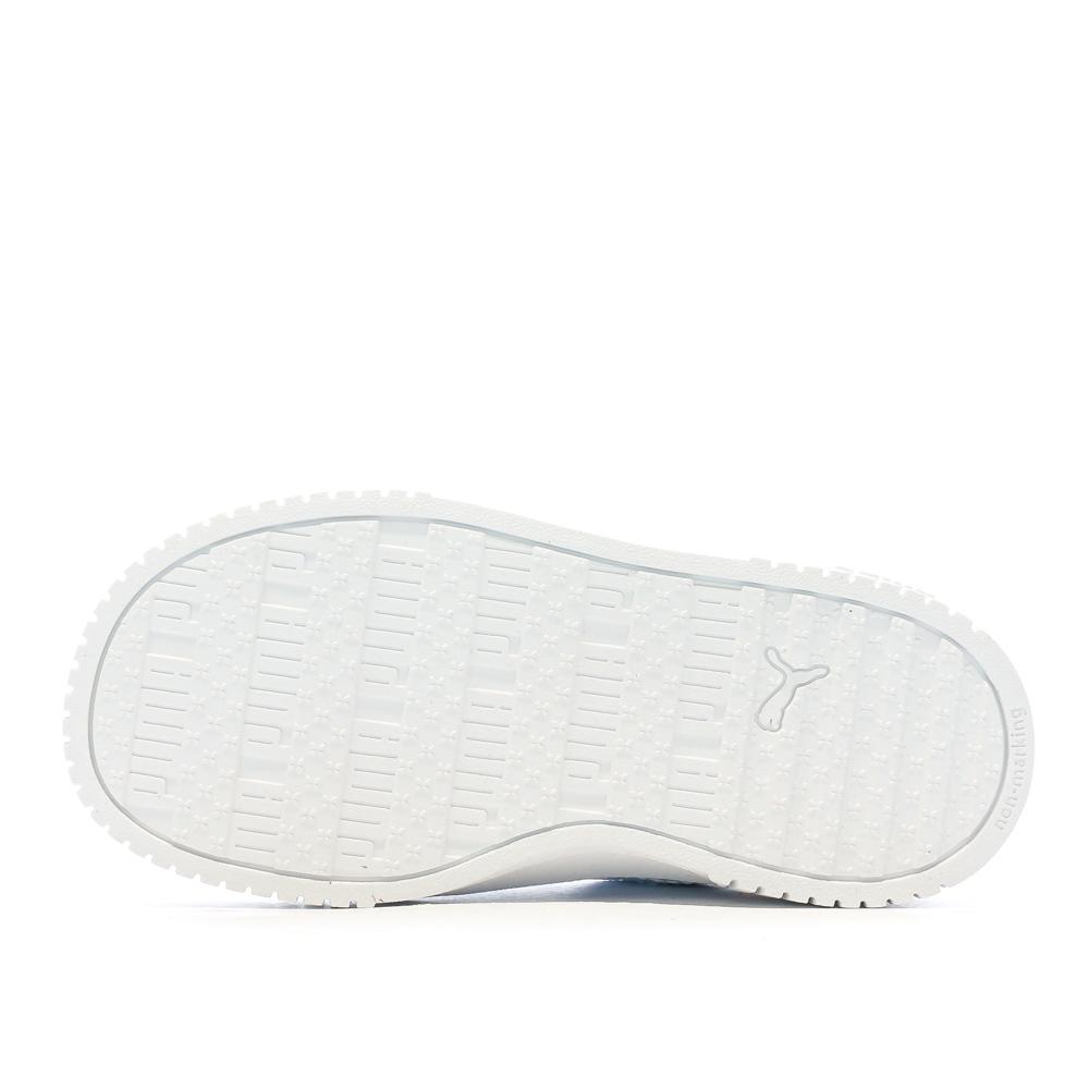 Puma Baskets Blanche/Rose/Argent Fille Puma Carina 2