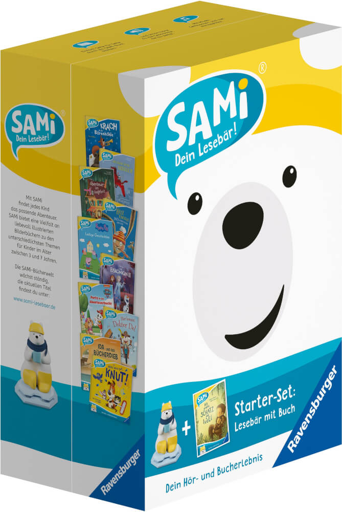 Ravensburger 96 Starter-Set SAMi - dein Lesebär. Der größte Schatz der Welt