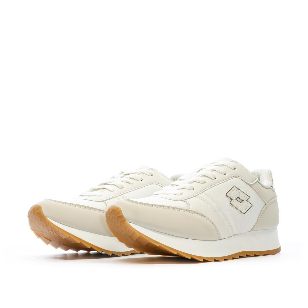 Lotto Baskets Beige Femme Lotto Twenty 8