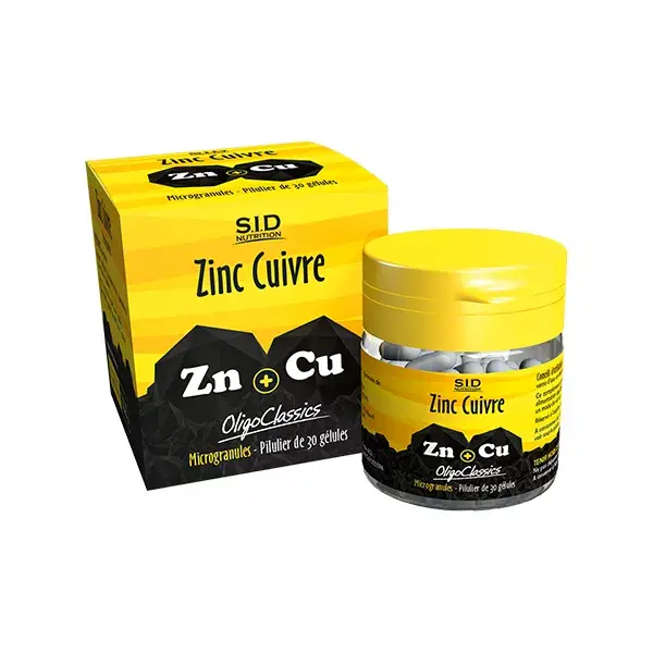 SID Nutrition Oligo Classics Zinco - Cobre 30 cápsulas