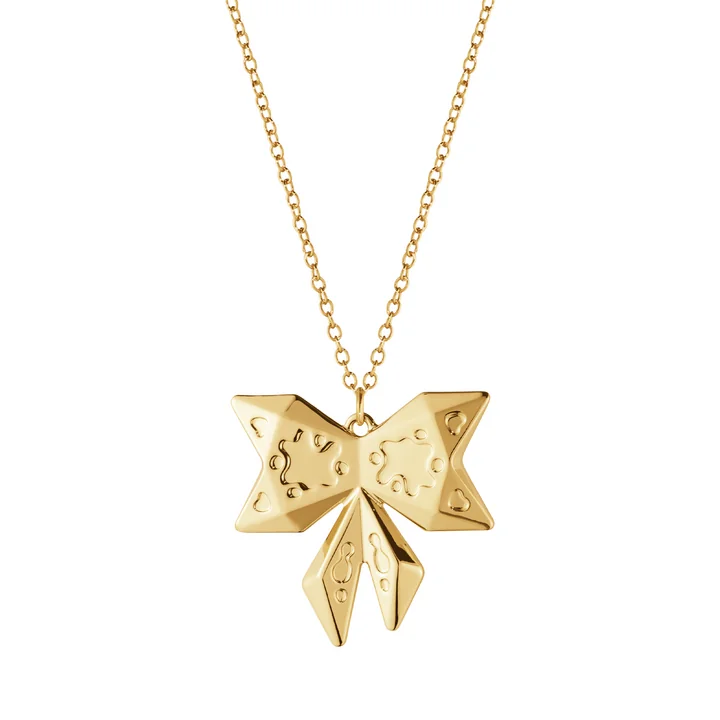 Georg Jensen - Ornament Anhänger 2022 Bow, gold