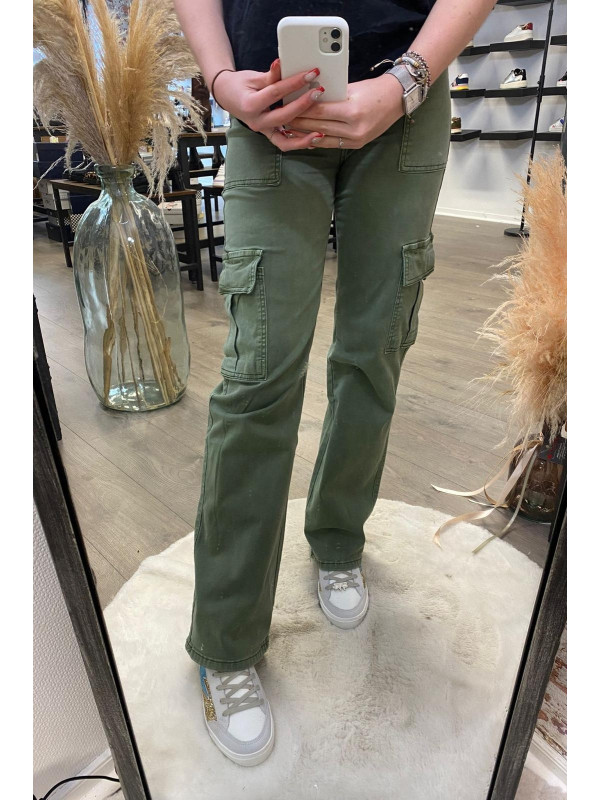 Pantalon Cargo Kaki