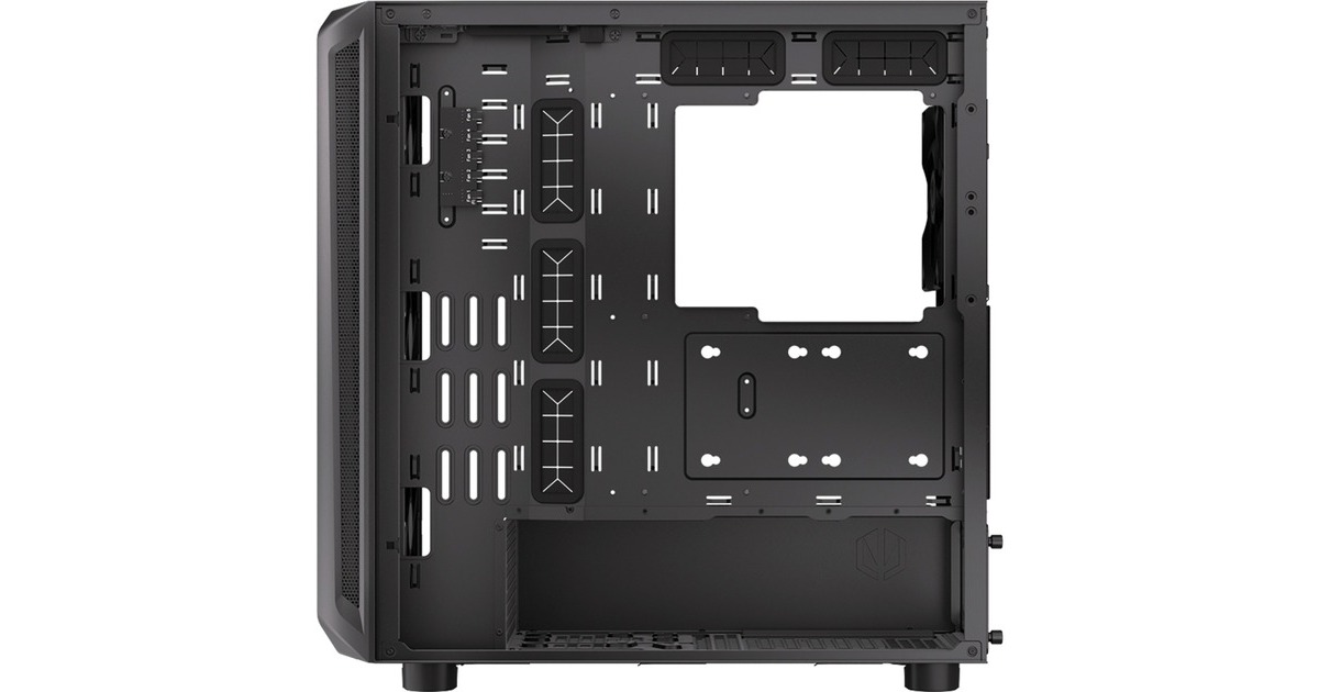 ENDORFYARX 700 Air midi tower behuizing  (Zwart | 2x USB-A | 1x USB-C | Window)