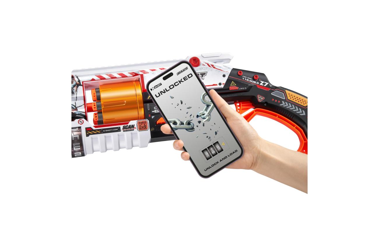 X-shot Skins Lock Blaster met 16 darts
