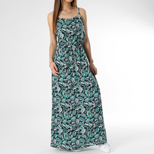 Robe Femme Débardeur Floral Vanessa Life Strap Maxi leu Marine Vert