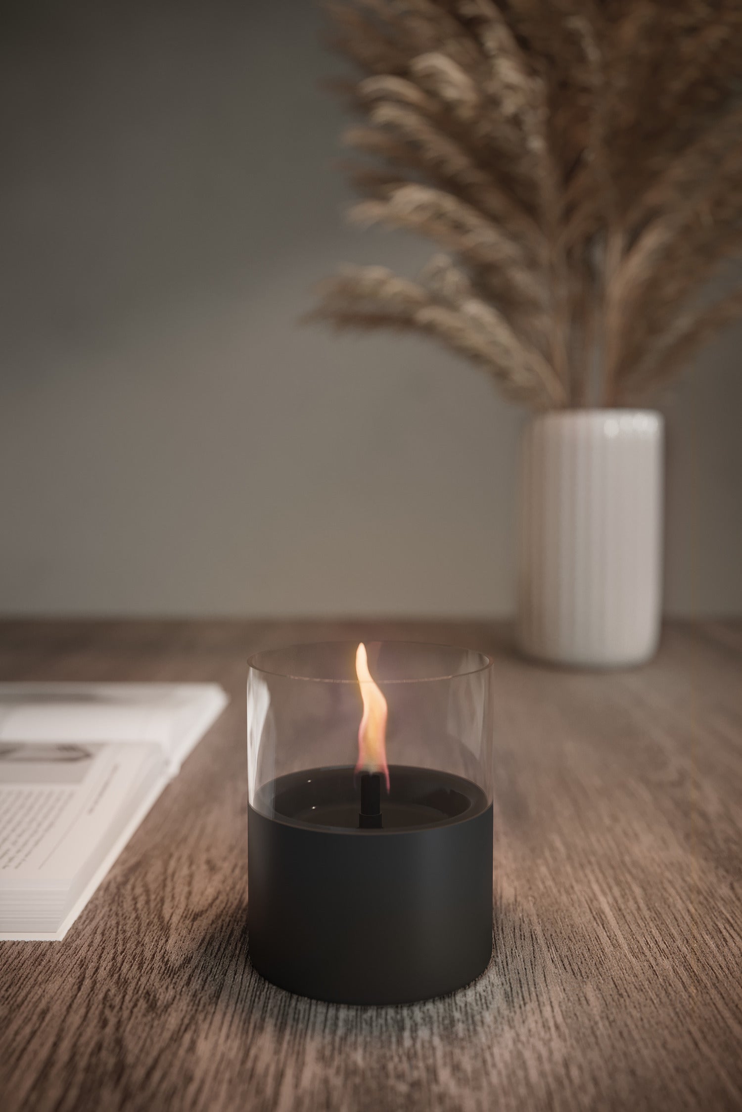 Tenderflame tafelhaard Lilly 10 zwart 10 x 10 x 10,5 cm
