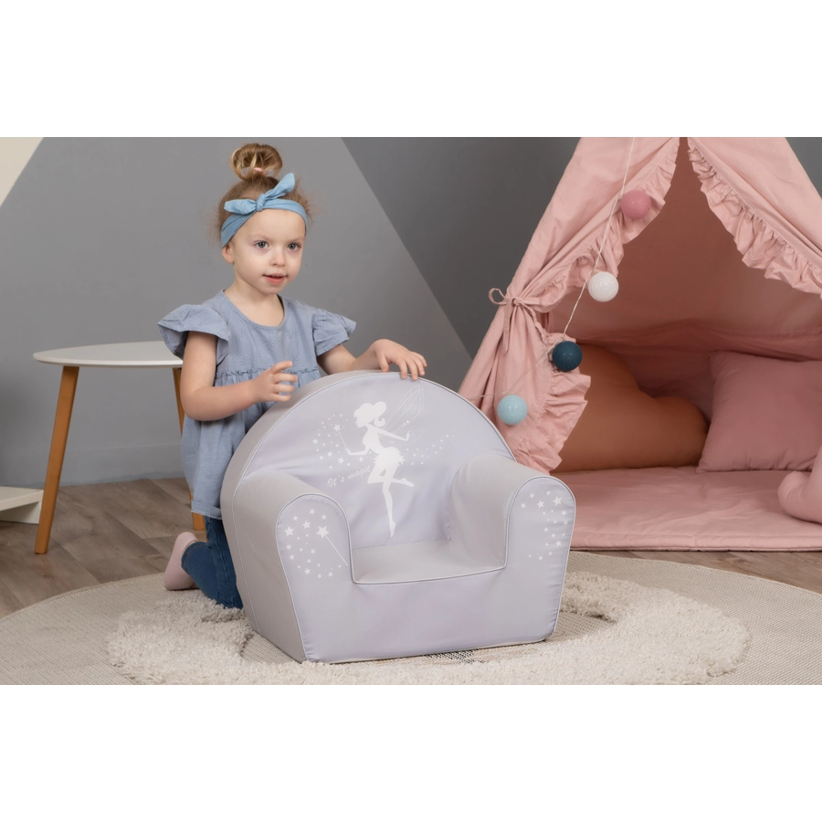 knorr toys® Kindersessel Fairy grey grau