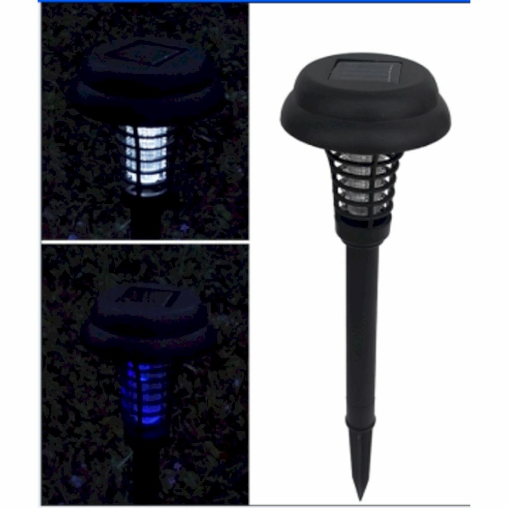 Borne anti-moustiques solaire - à planter - 20w - couverture 20m² - noir - green & grow