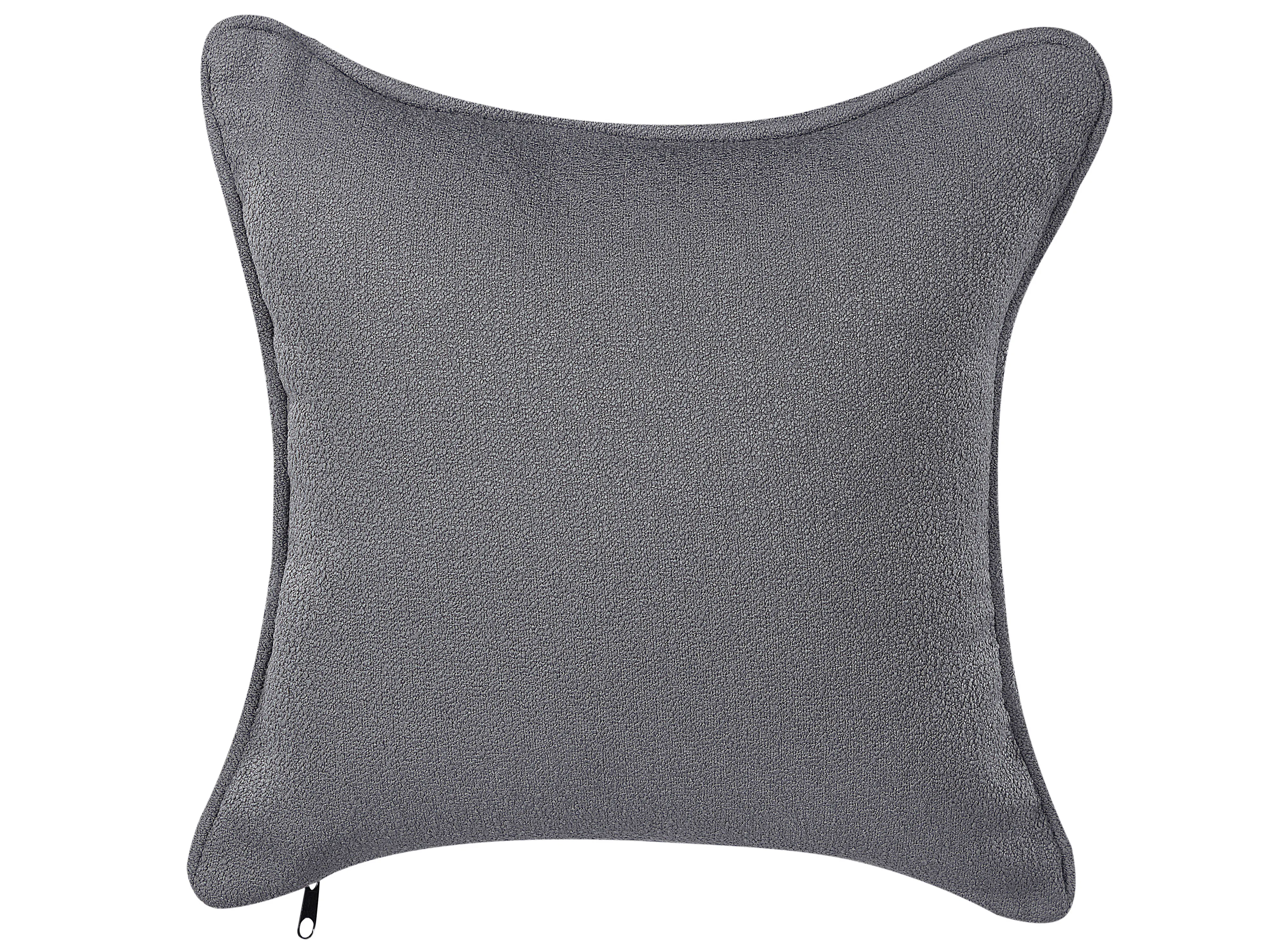 Rechtszijdige chaise longue CHEVANNES Bouclé Donkergrijs