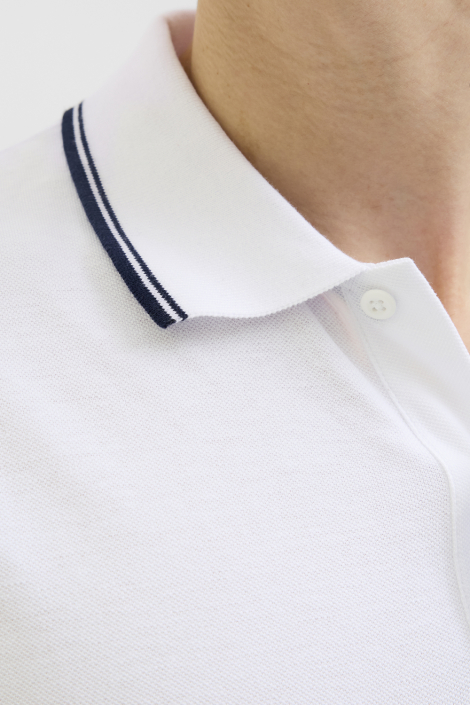 JJ Rebel witte heren polo