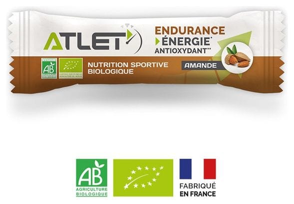Barre énergétique biologique ATLET amande