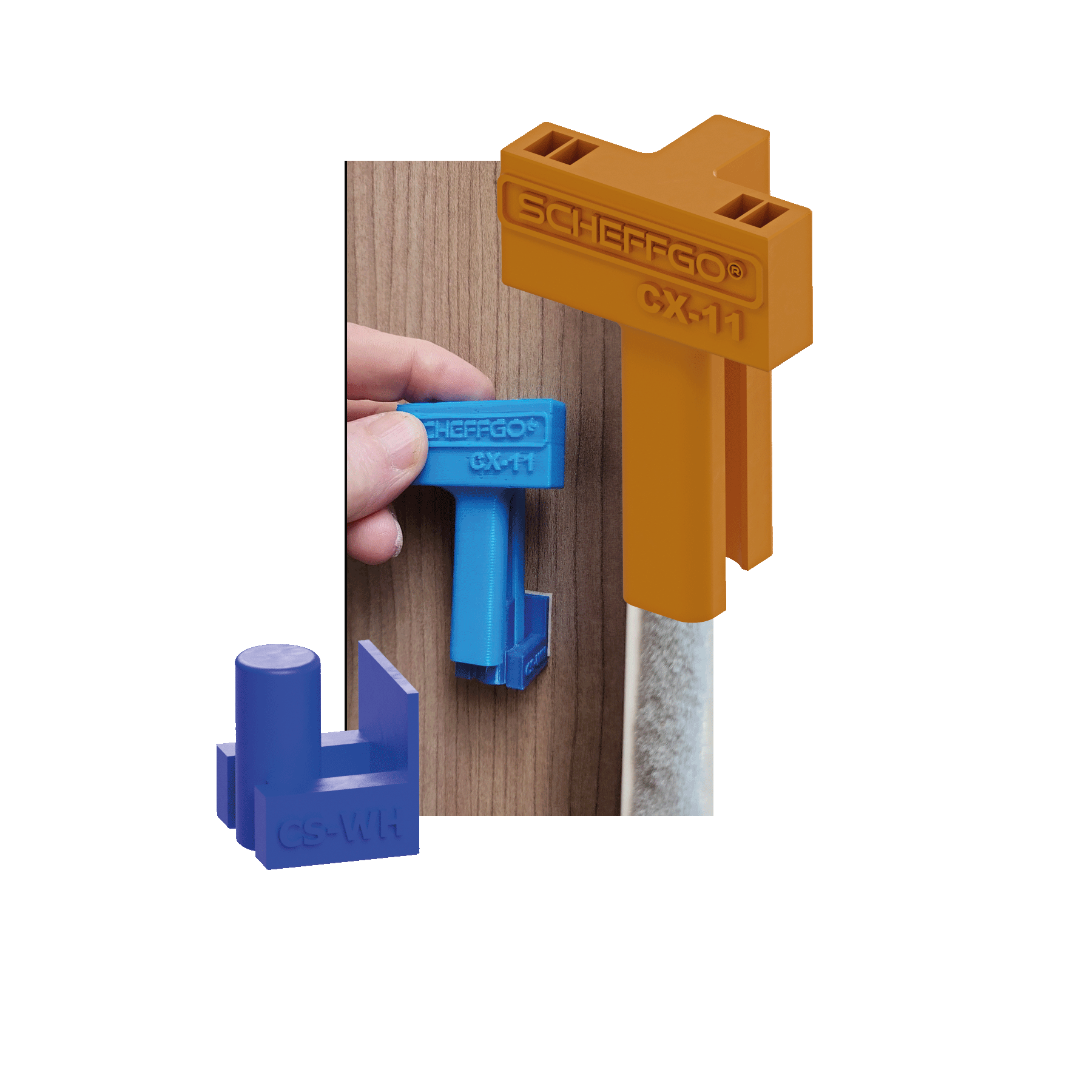 ScheffGO® CX-11WH Deurstopper met Wandhouder
