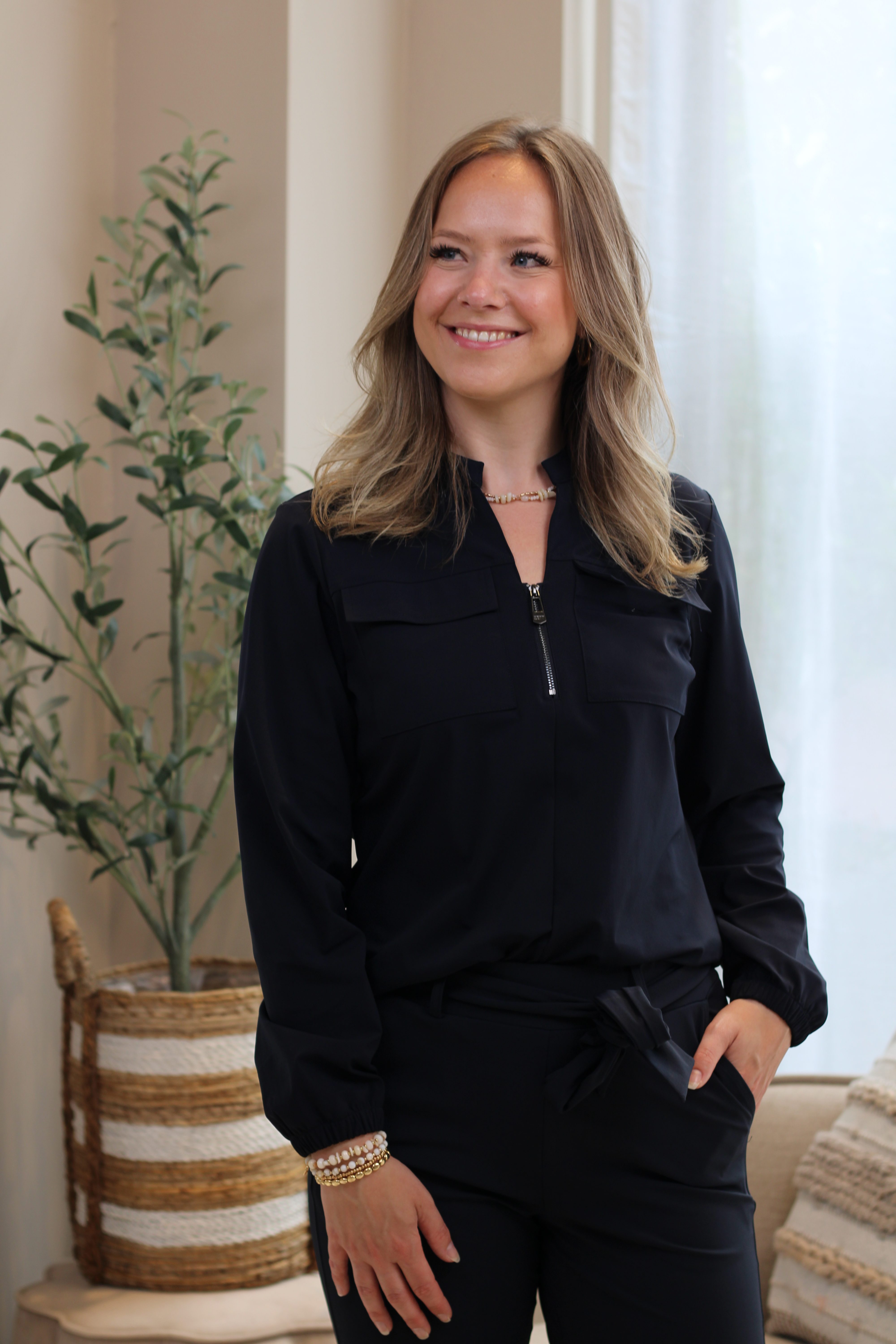 Zoso - Naomi Travel Blouse - Navy