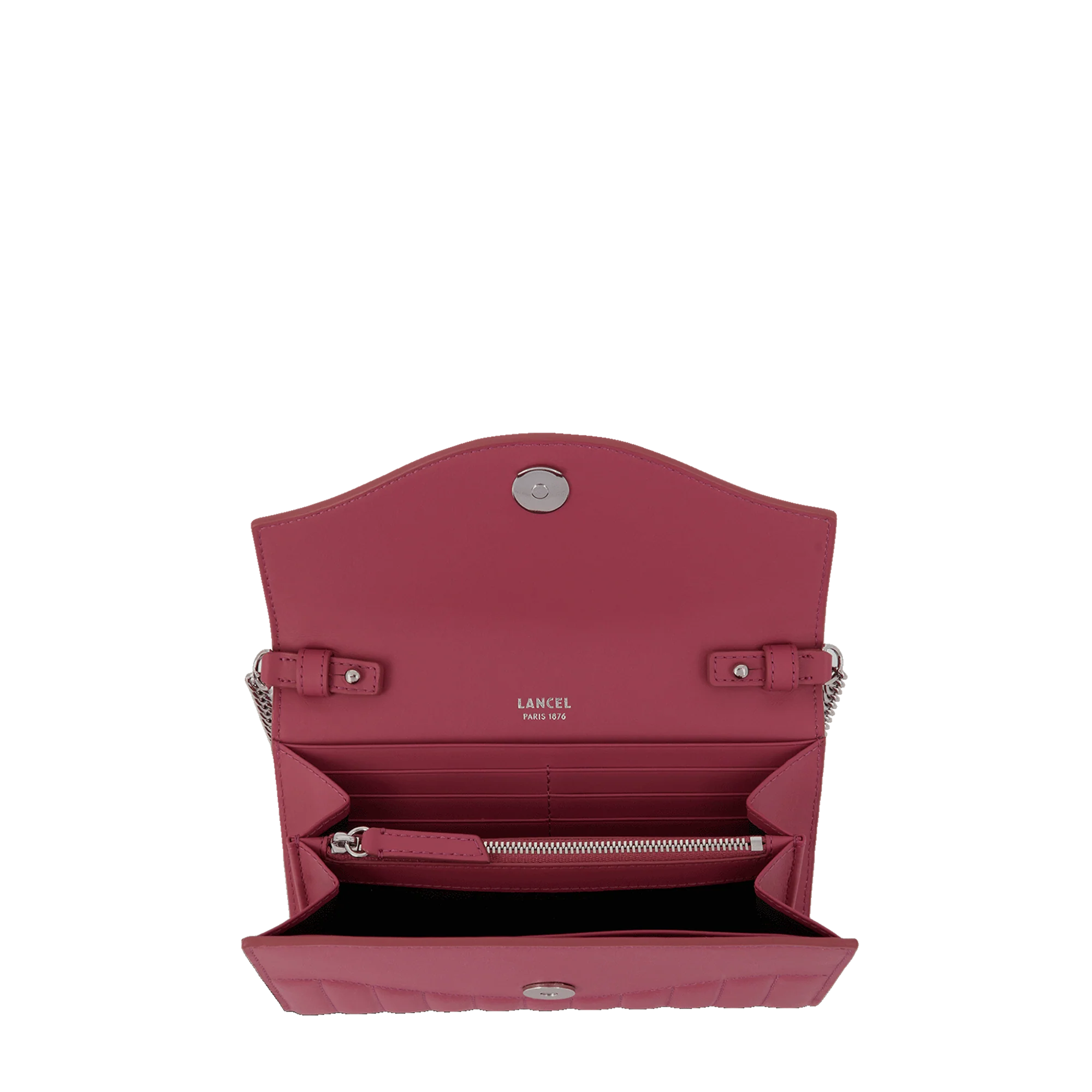 Portefeuille chaîne Rodeo de Lancel-Cerise