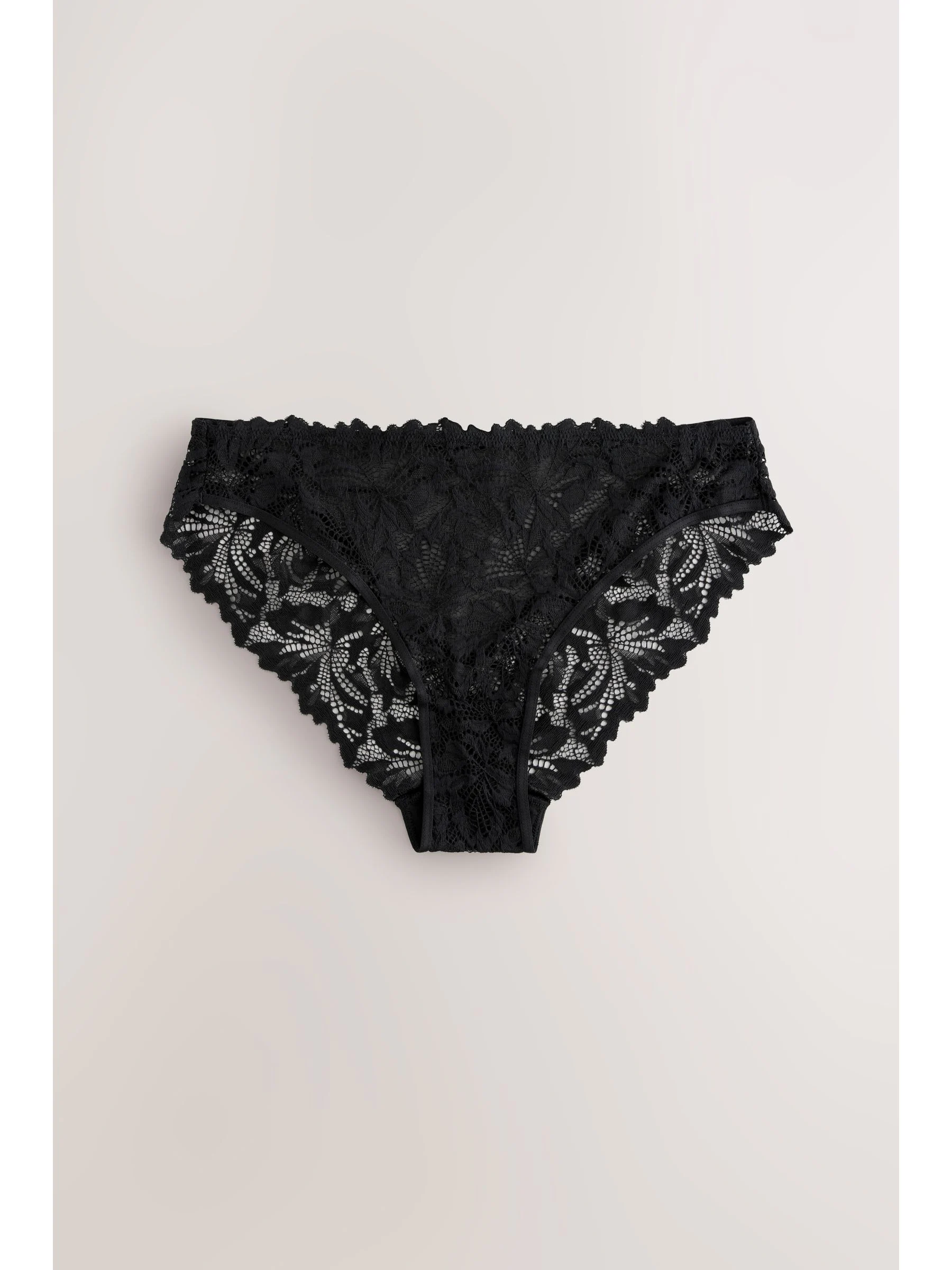 Zwart - Ultimate Comfort kanten slip verpakking van 7