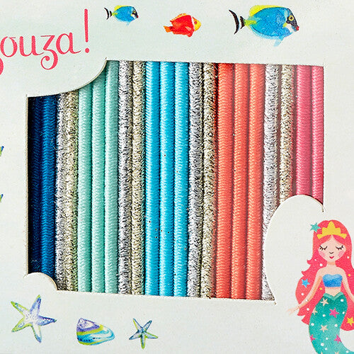 Souza for kids haarelastiekjes kato - zeemeermin - 25st