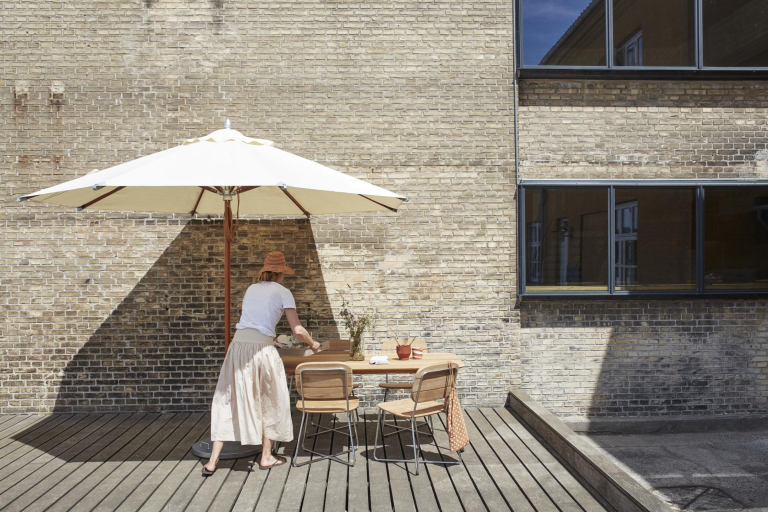 Fritz Hansen Atlantis parasol Ø330 Blue Stripe
