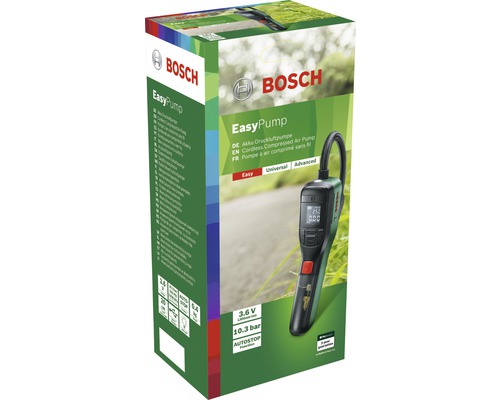 Bosch EasyPump 3,6V accu-luchtpomp/bandenpomp (druk: 10,3 bar)