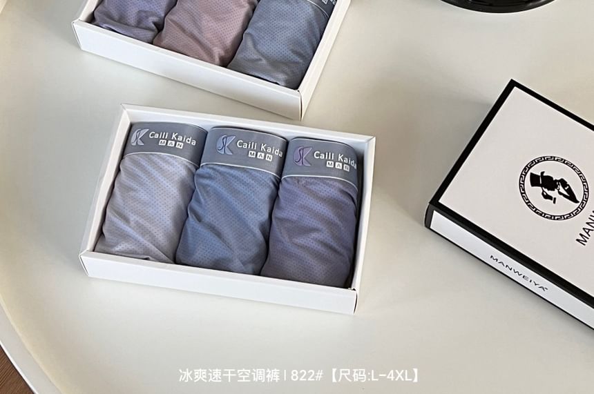 Yunlela - Set van 3: Boxershorts met letters