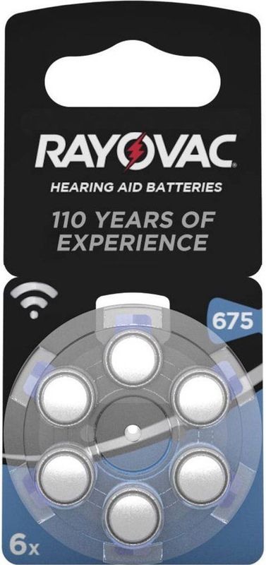 Rayovac - Type 675 - Hoortoestelbatterijen - Blauw - PR44