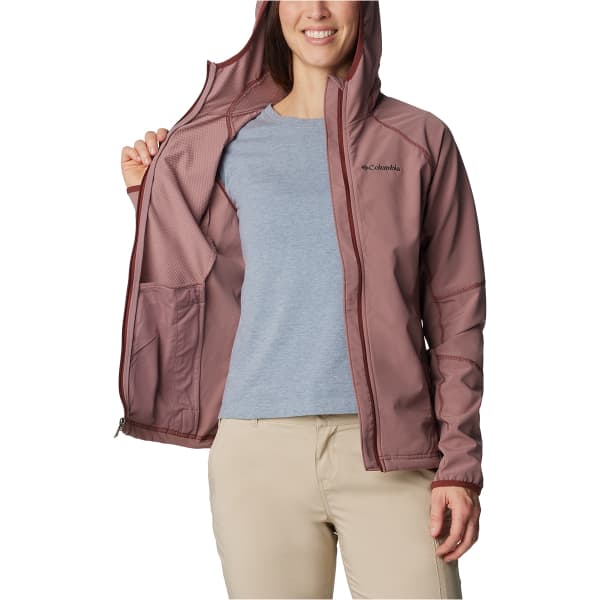 Softshell randonnée COLUMBIA W SWEET AS II SOFTSHELL HOODIE FIG SPICE POPS