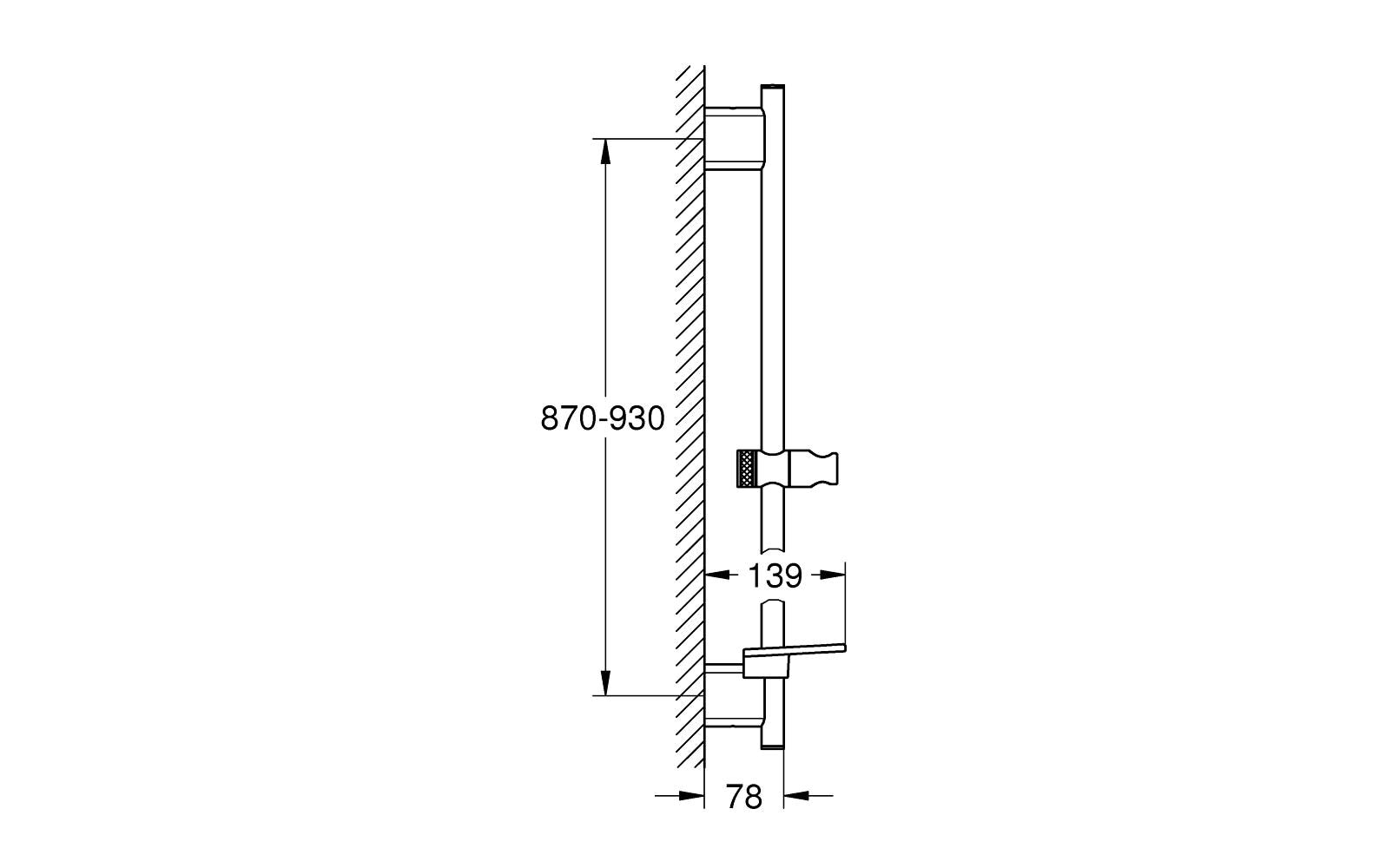 Grohe Duschstange »Rainshower Smartactive 1000 mm« 1 Stk. tlg.