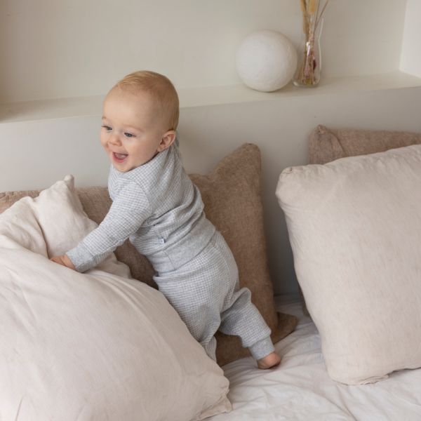Feetje Wafel Pyjama Grijs Melee Mt. 62