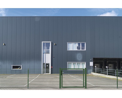 ALBERTS Flexo Plus 8/6/8 100 x 80 cm enkele poort met metalen gaaspanelen, inclusief palen van 8 x 8 cm, groen