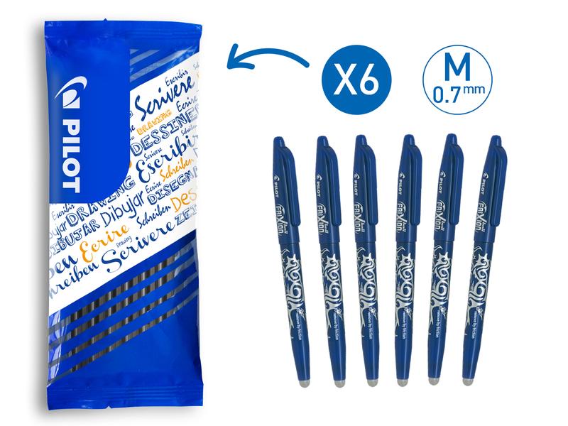 Pilot Rollerball FlowPack FriXion ball 0.7 mm, Dunkelblau/W Ohne Rückstand löschbarer Tintenroller