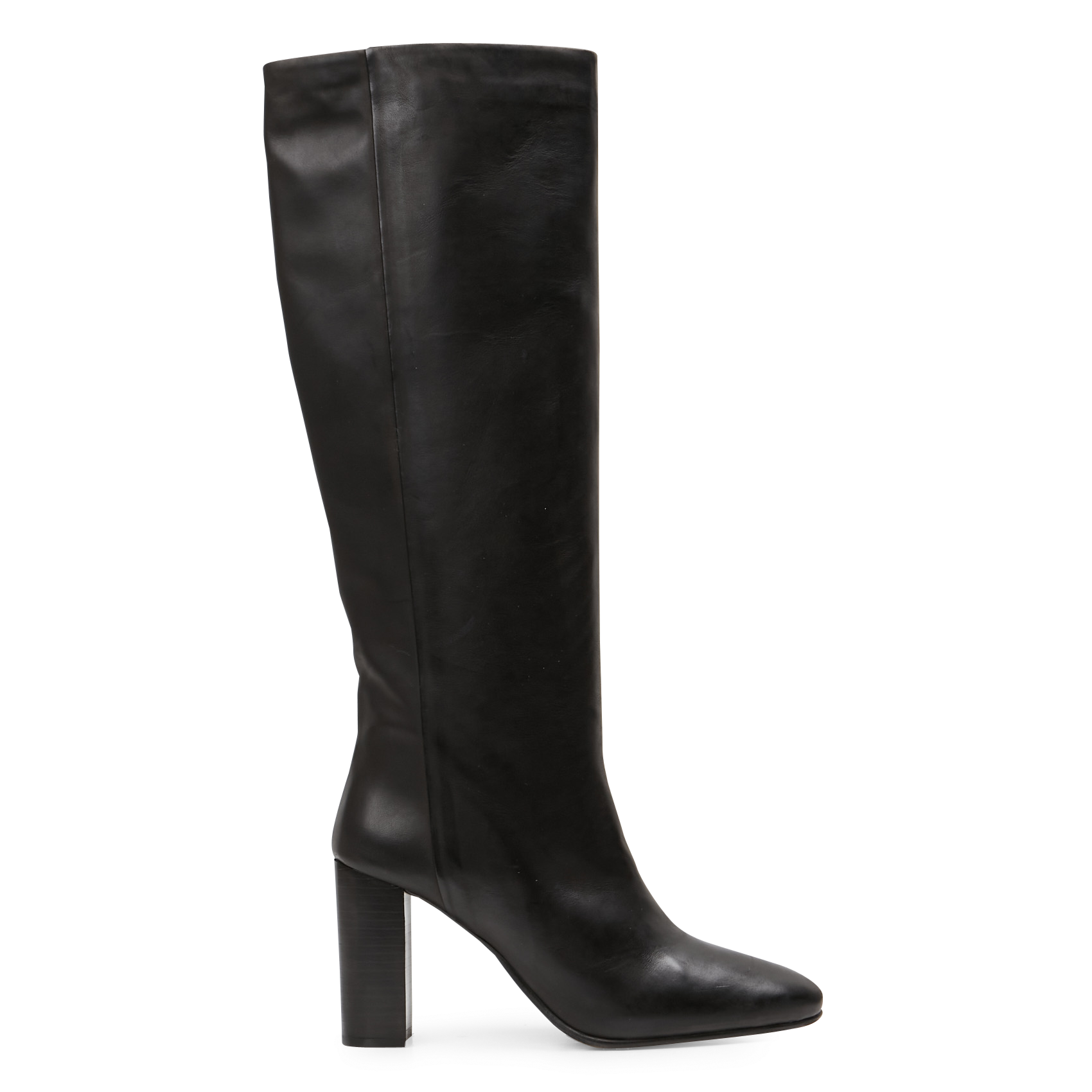 VENEZUELA - Bottes à talon en cuir| Noir